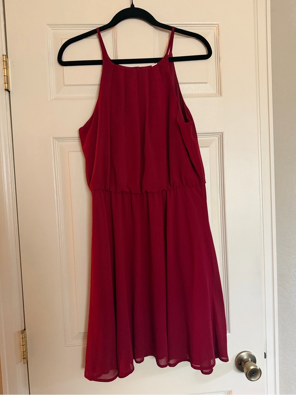 Red Flowy Dress